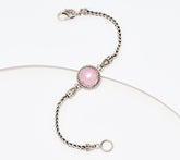 Artisan Crafted Sterling & 18K Pink Cultured Mabe Pearl Bracelet, 7-1/4"